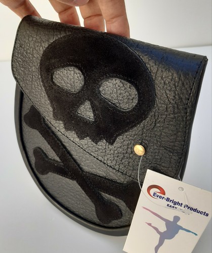 Escocés Kilt Semi Vestido Sporran Genuino 100% Cuero Real Calavera Esporran. - Imagen 10 de 10