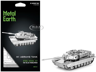 AMERICAN M1 ABRAMS TANK STEEL MODEL KIT BY METAL EARTH MMS206