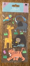 RARE Jolees SAFARI Animals WILDLIFE ZOO TIGER BEAR Elephant Giraffe 3D Stickers