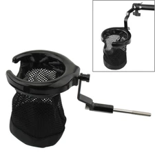 Black Rear Passenger Drink Cup Holder Fit For Honda Goldwing GL1800 2001-2017