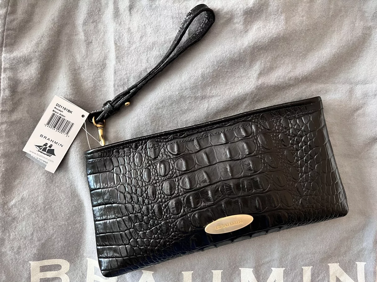 Brahmin Melbourne Croc Embossed Leather Cross Body Purse with Wallet HTF -  California Shop Small