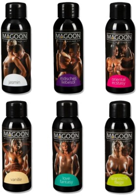Massageöl Erotik Intim Erotikmassage Öl MASSAGE 300ml SET 6 Flaschen zu je 50 ml