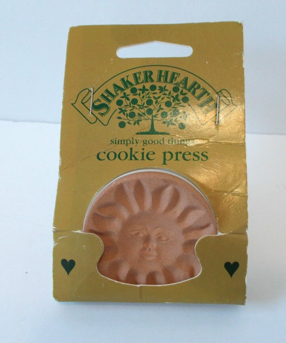 VTG Shaker Terra Cotta Cookie Press Stamp Simply Good Things NIB