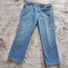 Vintage Wrangler Jeans Men's 42 x 30 Blue Denim Stretch Bootcut Casual Western