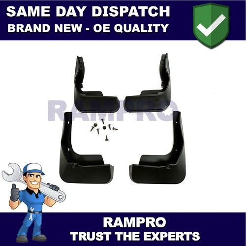 Tailored Mud Flaps Set of 4 For Peugeot 308 2012-2016 Rampro - Picture 4 of 8