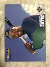 1996 Collector's Choice Silver Signature #413 Greg Vaughn TC Milwaukee Brewers