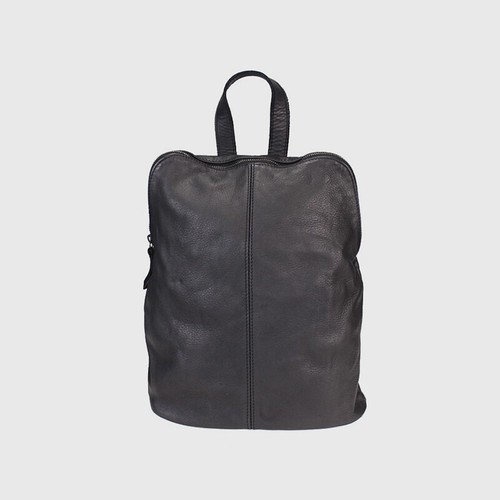 Rucksack Vintage Leder Rucksacktasche Leder Italy Italienische Gewashene 1 - Bild 7 von 12