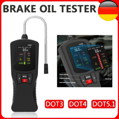 KFZ LCD Bremsflüssigkeitstester Brake Fluid Tester Prüfgerät DOT 3/4/5.1 Auto
