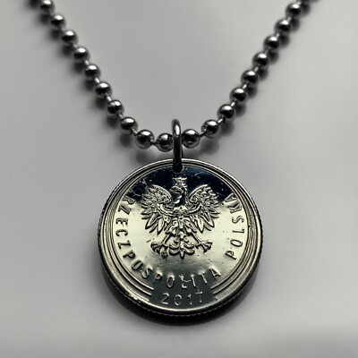 2017 Poland Polska 20G coin pendant Polish eagle Warsaw Krakow Wroclaw n003626