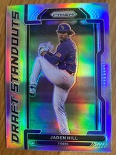 2021 Prizm Draft Picks Baseball JADEN HILL Rockies Draft Standouts Silver Prizm