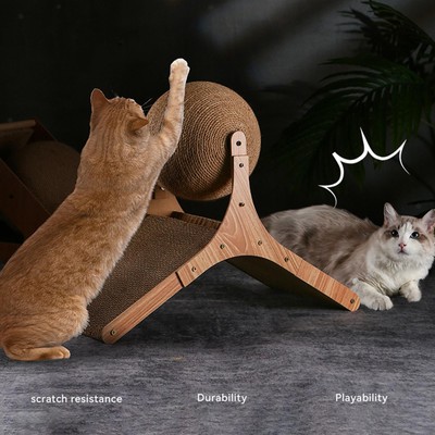 Kratzball Interaktives Haustierspielzeug Kitty Rest Exercise Cat Scratcher