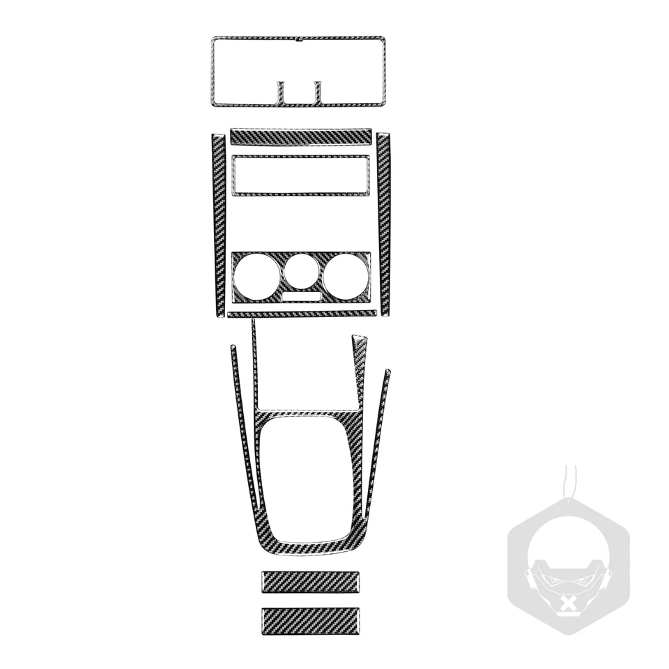 10x Cubierta de consola central interior de fibra de carbono para Volkswagen Golf 1999-04 Foto 2 de 4