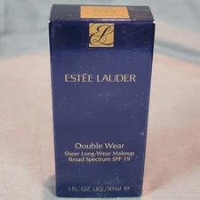 7W1~DEEP SPICE ~ ESTEE LAUDER DOUBLE WEAR SHEER LONG~WEAR MAKEUP SPF 19  N.I.B