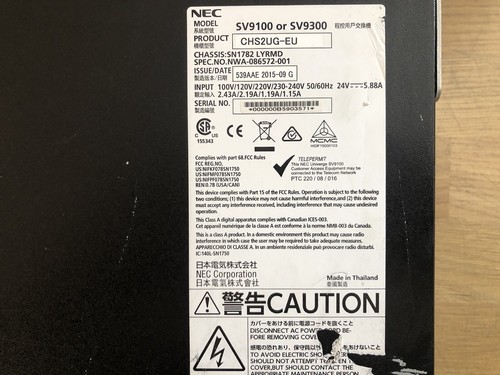 NEC SV9100 or SV9300 with GCD-8DLCA Module & Bracket NEC CHS2UG-EU -Inc VAT - Picture 4 of 6