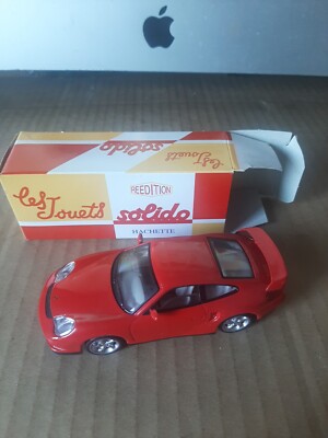 Voiture Miniature Porsche 911 GT2 Grise - Échelle 1/43 Avec Boîte Vitrine CARARAMA - Modèle Collection