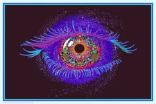 Cosmic Eye Non-Flocked Blacklight Poster 36" x 24"