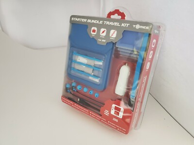 NEW Blue Starter kit Earphones/12V Charger/USB Cable/Cases for Nintendo 2DS #2E