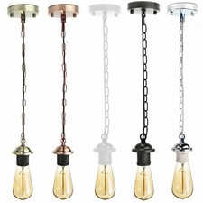 Modern Pendent Light with Chain Hanging Holder E27 Decorative Lighting Fixtures