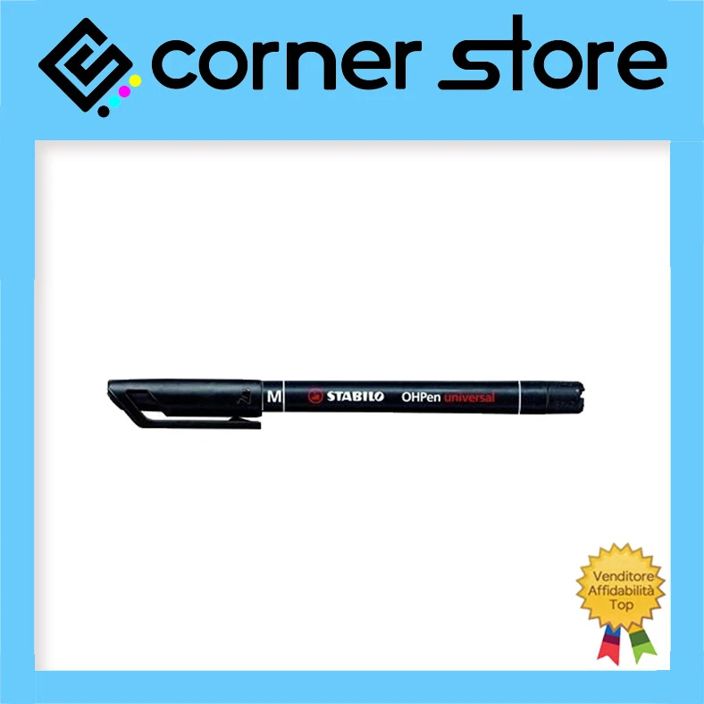 Stabilo OHPen - Pennarello Permanente Indelebile - Punta M/F/S - Rosso/Nero/Blu