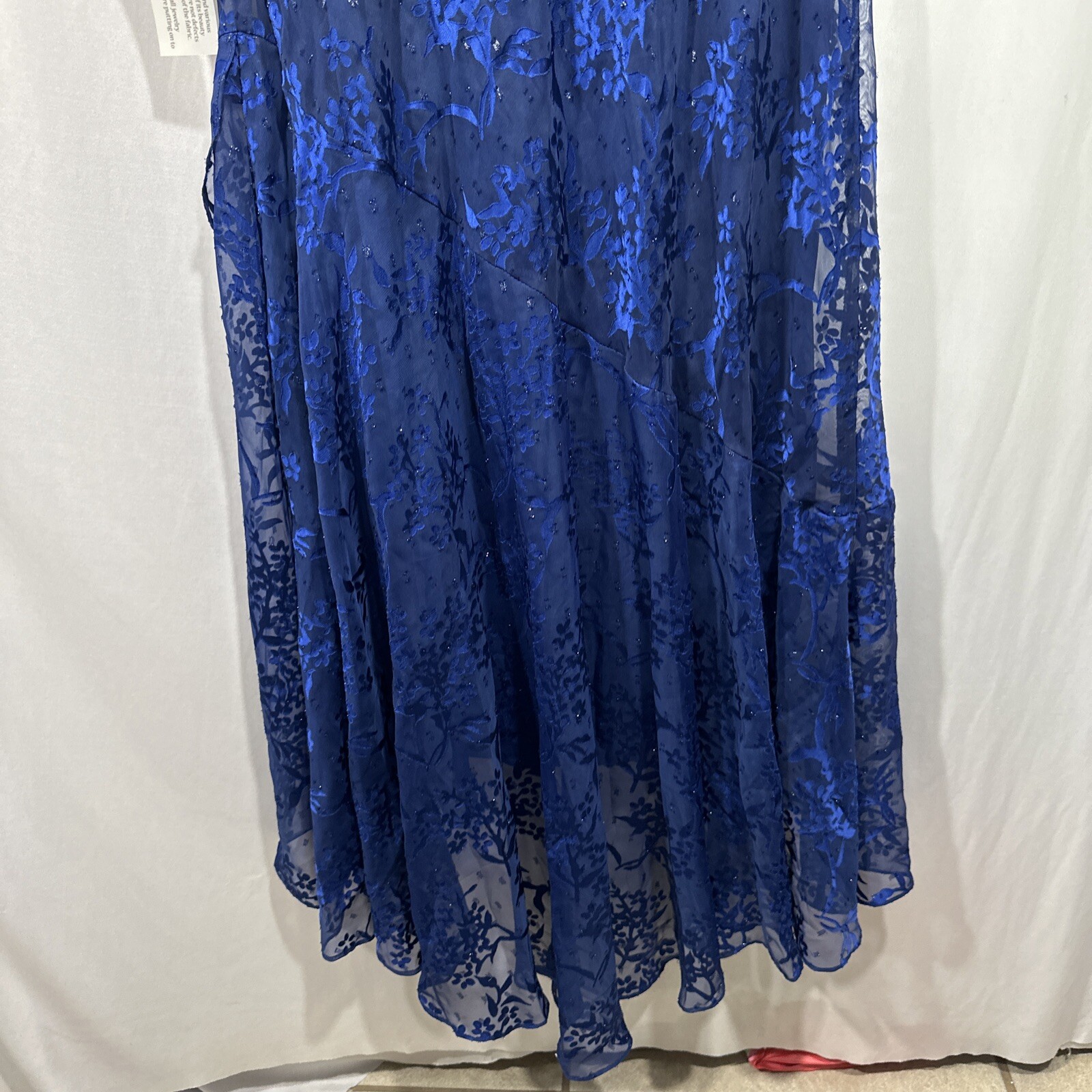 NWT Alex Evenings [ 12 ] Textured Floral Burnout Hi-Low Dress w/ Jacket ...