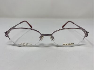 Seiko Eyeglasses Frame Japan T3118 P48 53-17-139 Violet/Pink