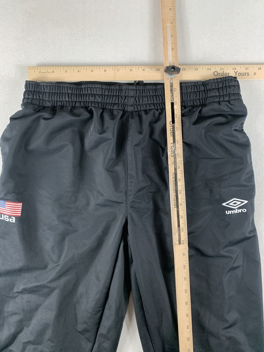Umbro Jogger Athletic Pants Mens Large Black USA Soccer 100 Umbro Jogger Athletic Pants Mens Large Black USA Soccer 100