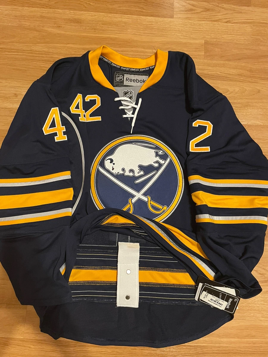 Nwt Buffalo Sabres Authentic Gerbe Reebok Mic NHL Hockey Jersey 50 Blue Home