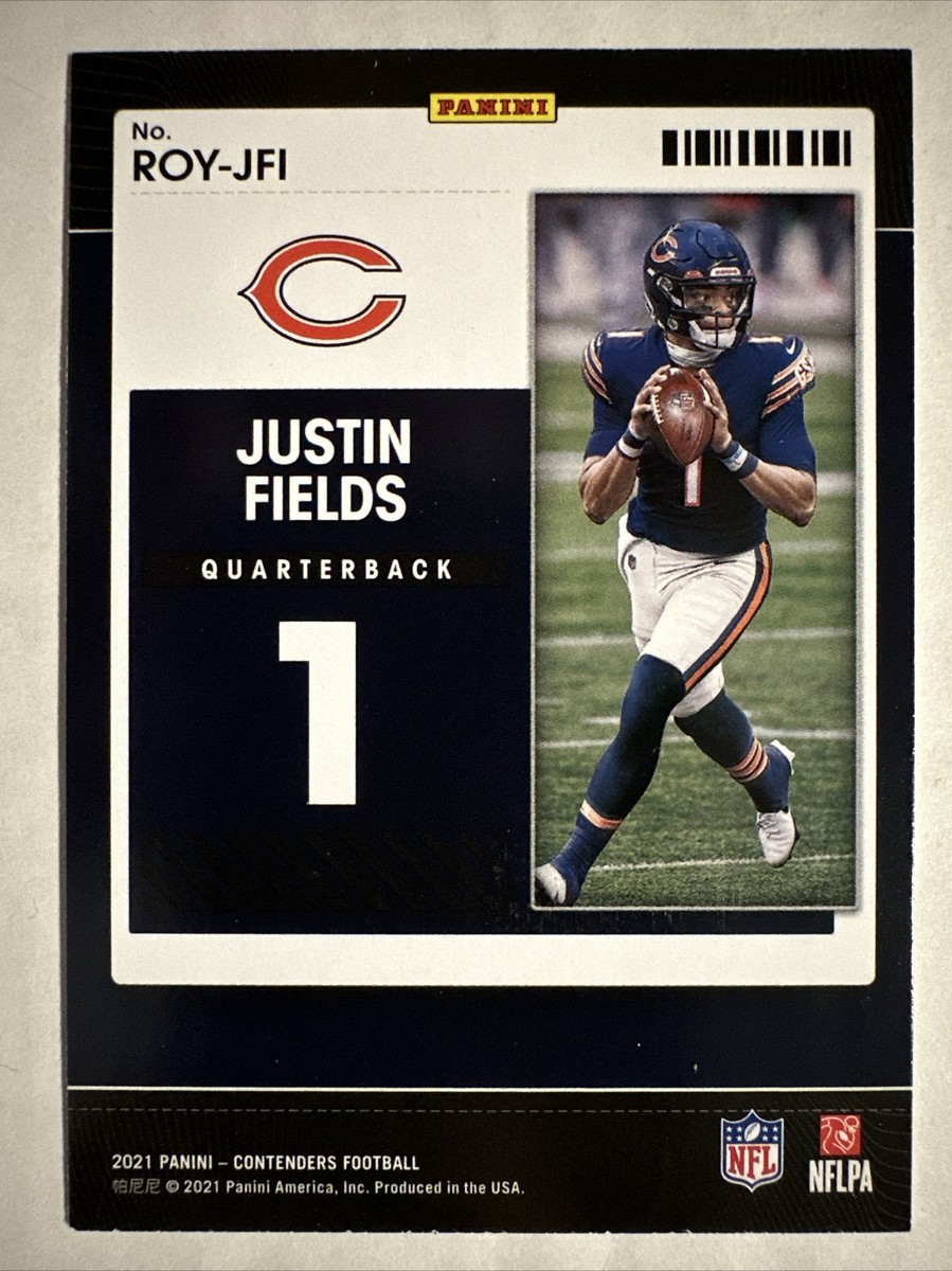 2021 Panini Contenders Justin Fields Rookie of the Year #ROY-JFI