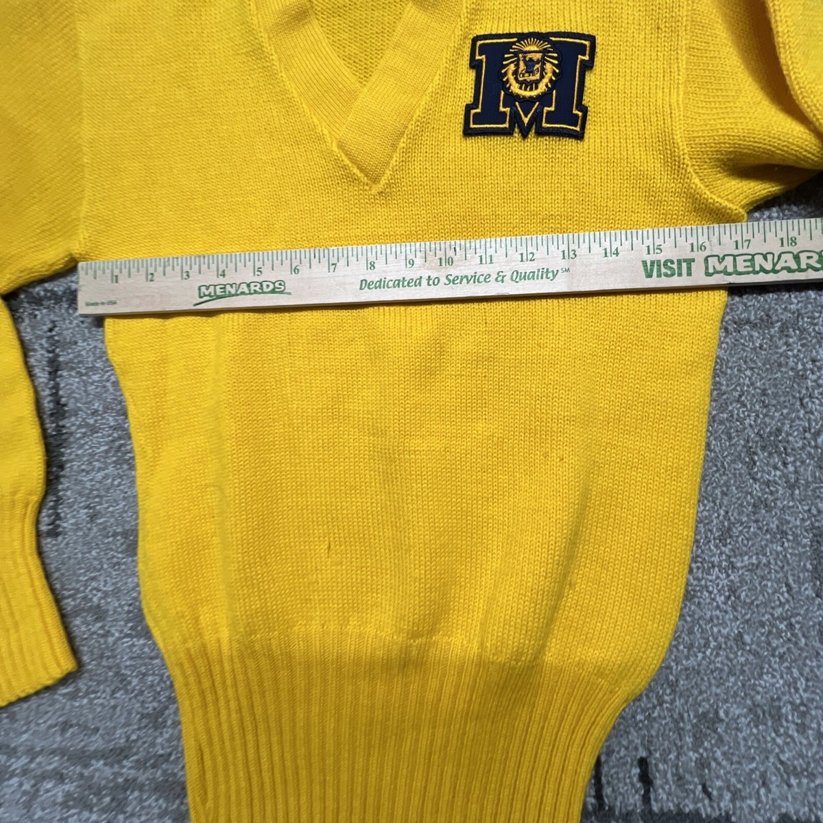 Vintage 1940's - 1950's Michigan College Sweater Imperial