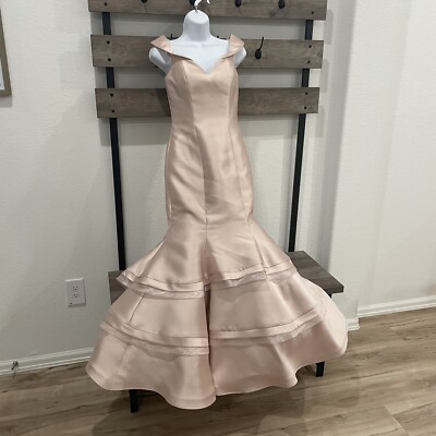 white silk mermaid wedding dresses Mermaid Satin Lace Formal Wedding Dresses Off the Shoulder Sleeveless Ivory / US14