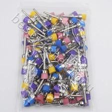 Dental Multi-color Nylon Latch Flat Bowl Buffing Polisher Prophy Cup Bolt Brush