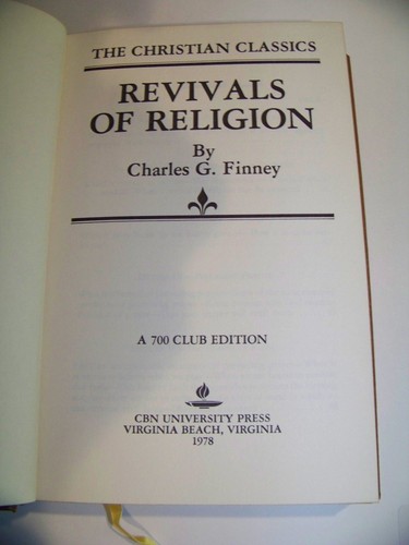 REVIVALS OF RELIGION by Charles G. Finney 1978 Large Print Deluxe Edition - Imagen 3 de 5