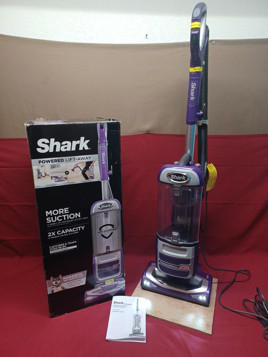 Shark NV586 Navigator Powered LiftAway Upright Vacuum Purple