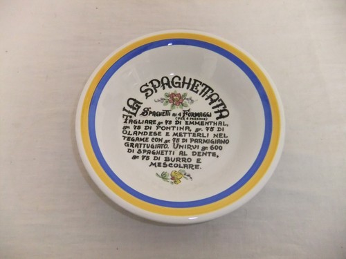Cuencos para servir y pasta italianos pintados a mano San Marciano La Spaghettata - 9A2C # - Imagen 10 de 11