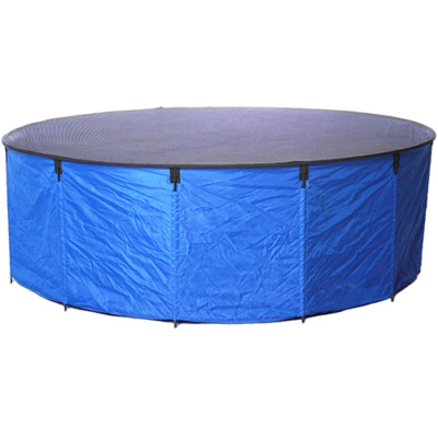Koi Hälterungsbecken Faltbecken mit Abdecknetz Flexi Bowl Becken Ø 90 120 180 cm