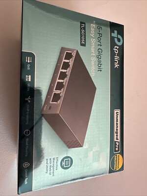 TP-Link 5-Port 10/100/1000Mbps Gigabit Easy Smart Switch (TL-SG105E) 