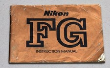 NIKON FG Camera Guide Manual Instruction Photography Book