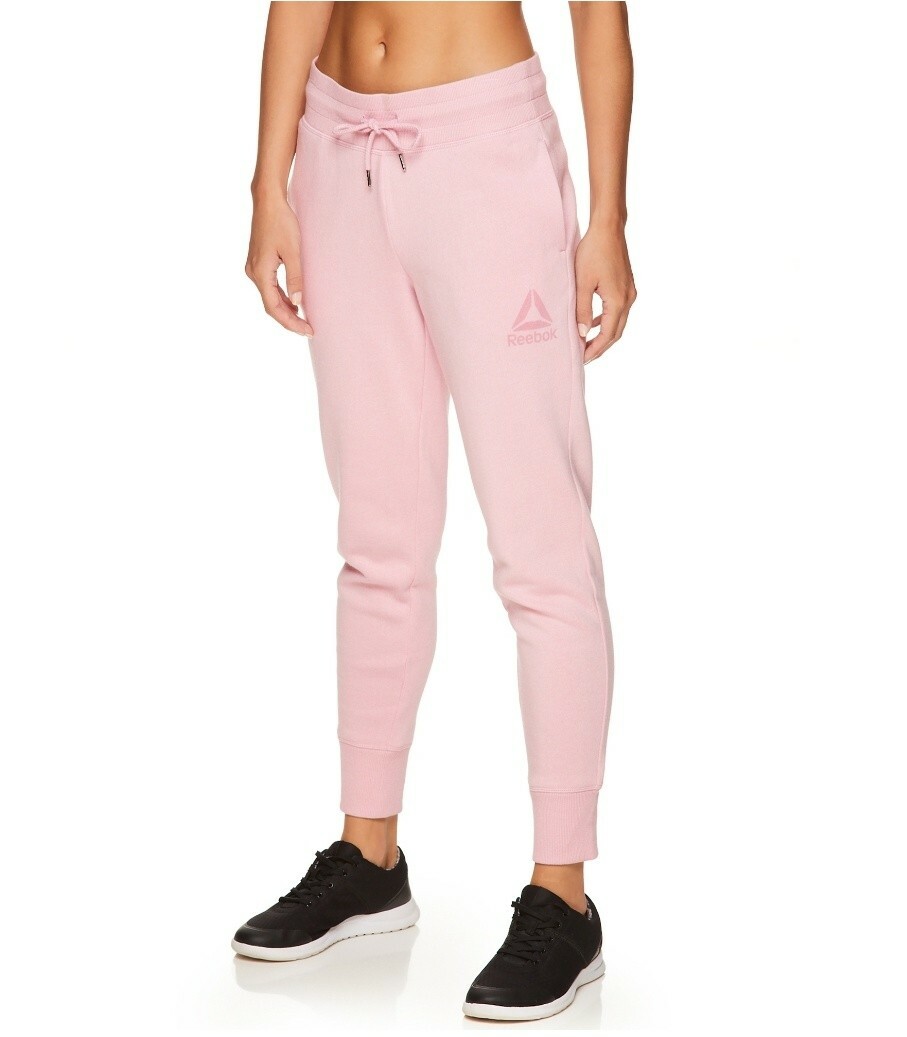 Reebok Womens' Cozy Fleece Jogger Sweatpants with Pockets eBay