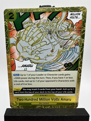Two-Hundred Million Volts Amaru OP05-115 R Awakening of New Era OP-05 One Piece