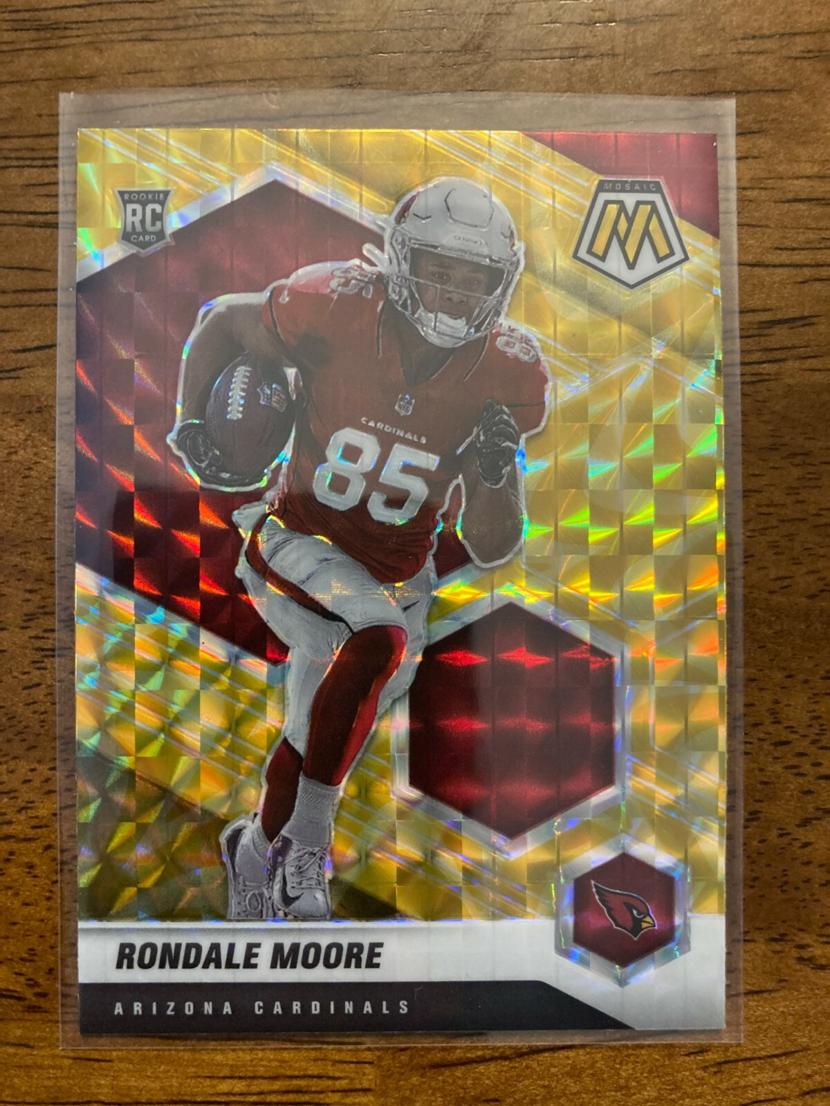 Rondale Moore 2021 Panini Mosaic RC #317 Yellow Reactive Prizm Arizona Cardinals