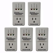 5 Pack AC Voltage Protector Brownout Surge Refrigerator 1875 Watt Appliance