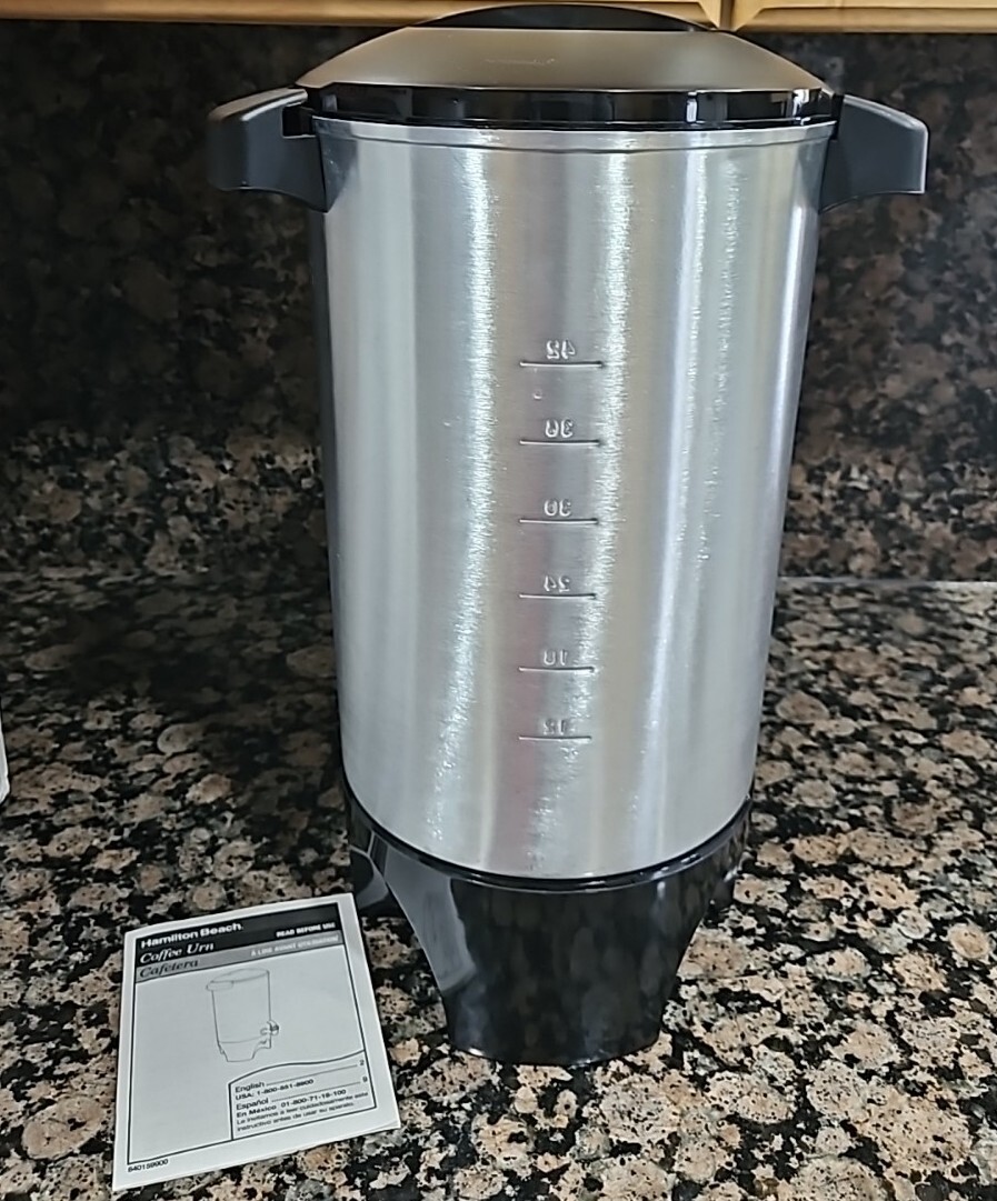 Hamilton Beach Coffee Urn and Hot Beverage Dispenser, 45 Cup Hamilton Beach Coffee Urn and Hot Beverage Dispenser, 45 Cup
