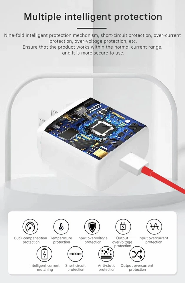 For Oneplus Charger Warp Charge 65 Power Adapter 65w Eu Warp Dash Wall Charger - Image 3 of 4