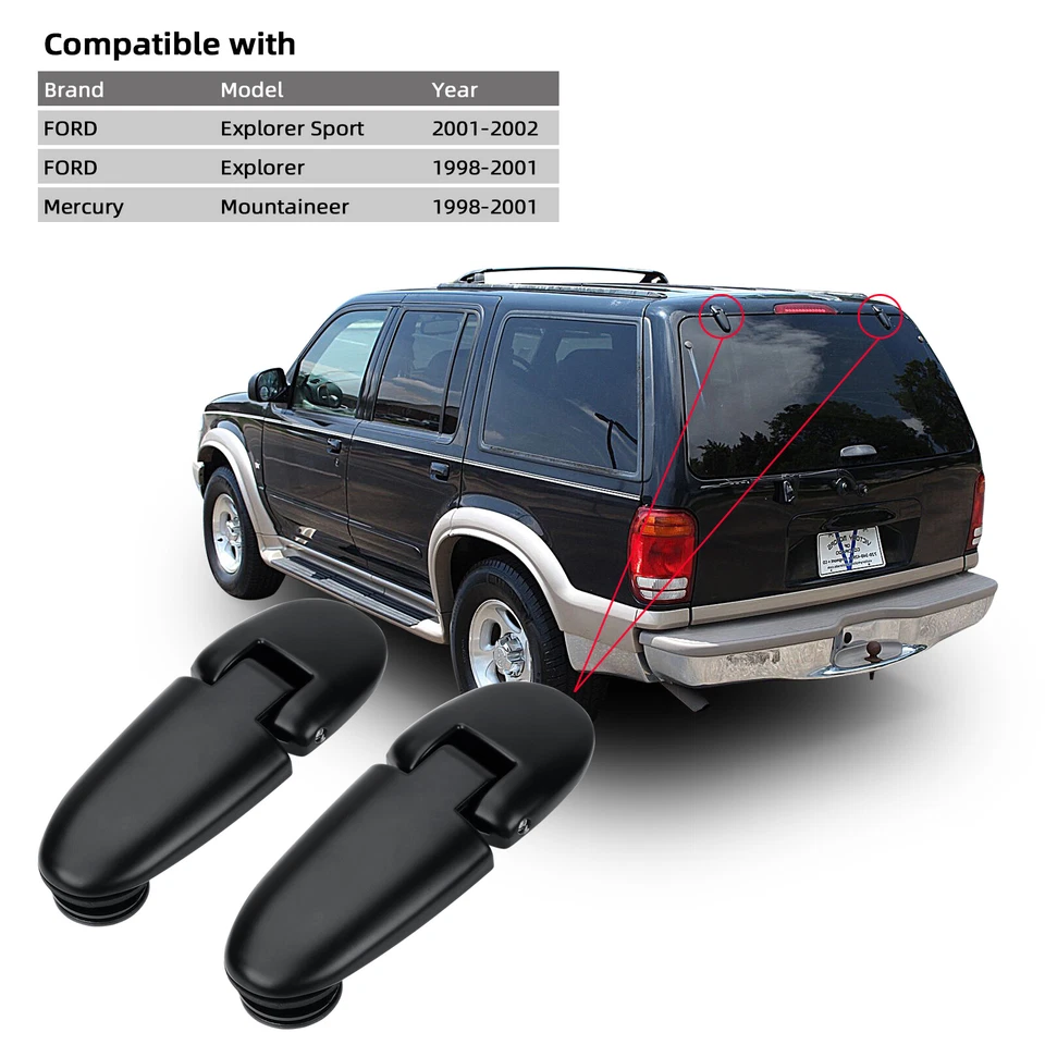 Puerta levadiza con bisagra de vidrio de ventana trasera para Mercury Mountaineer 1998 1999-2001 Foto 3 de 4