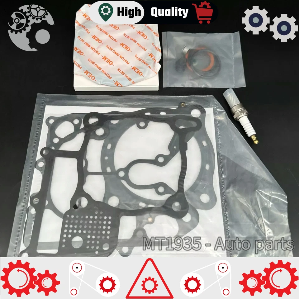 FOR HONDA 14-23 PIONEER SXS700 / 06-22 RINCON TRX680 TOP END KIT W/ CYLINDER - Image 2 of 4