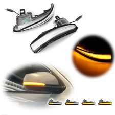 Amber Sequential LED Side Mirror Signal Lights For 16-23 Toyota Alphard Vellfire