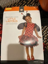 Infant Toddler Little Ladybug Costume Bug Red Polka Dot 12 24 Months Halloween