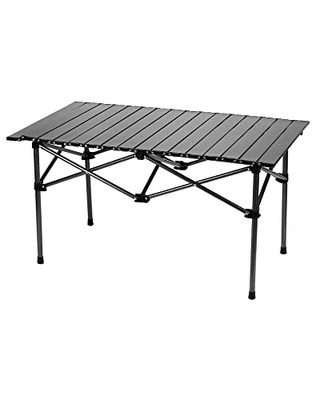 QWORK  Klapptisch, zusammenklappbare Campingtische, Falttisch, 95 * 55 *