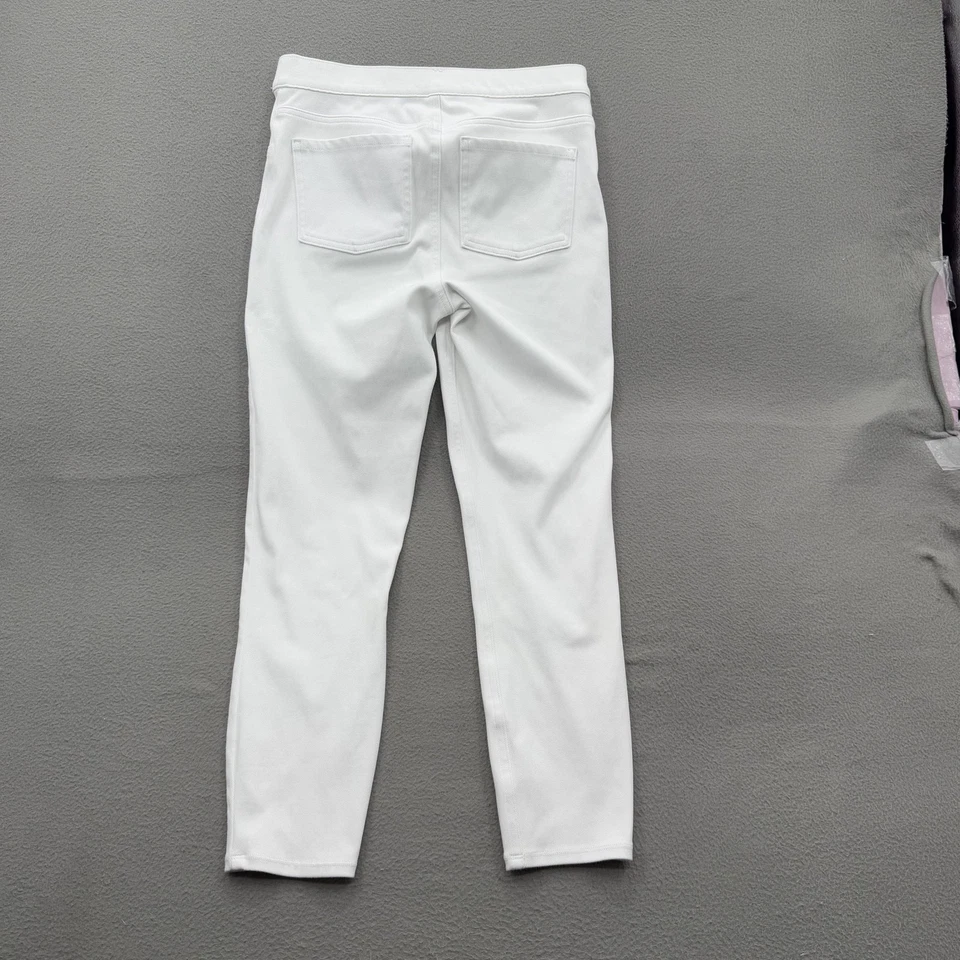 Spanx Pants Womens Medium White Pull-On Skinny Ankle Jeggings Stretch Jean-ish - Image 2 of 4