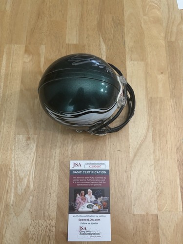 LESEAN MCCOY AUTOGRAPHED Signed PHILADELPHIA EAGLES MINI HELMET Jsa Coa - Picture 3 of 4
